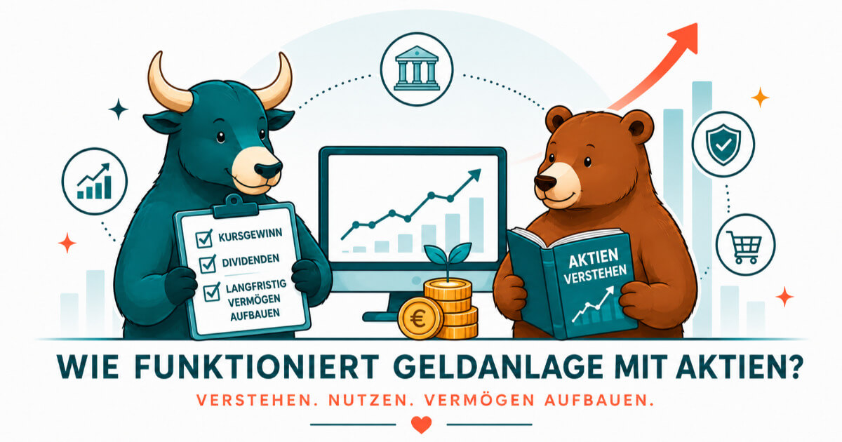 Wie funktioniert Geldanlage mit Aktien?